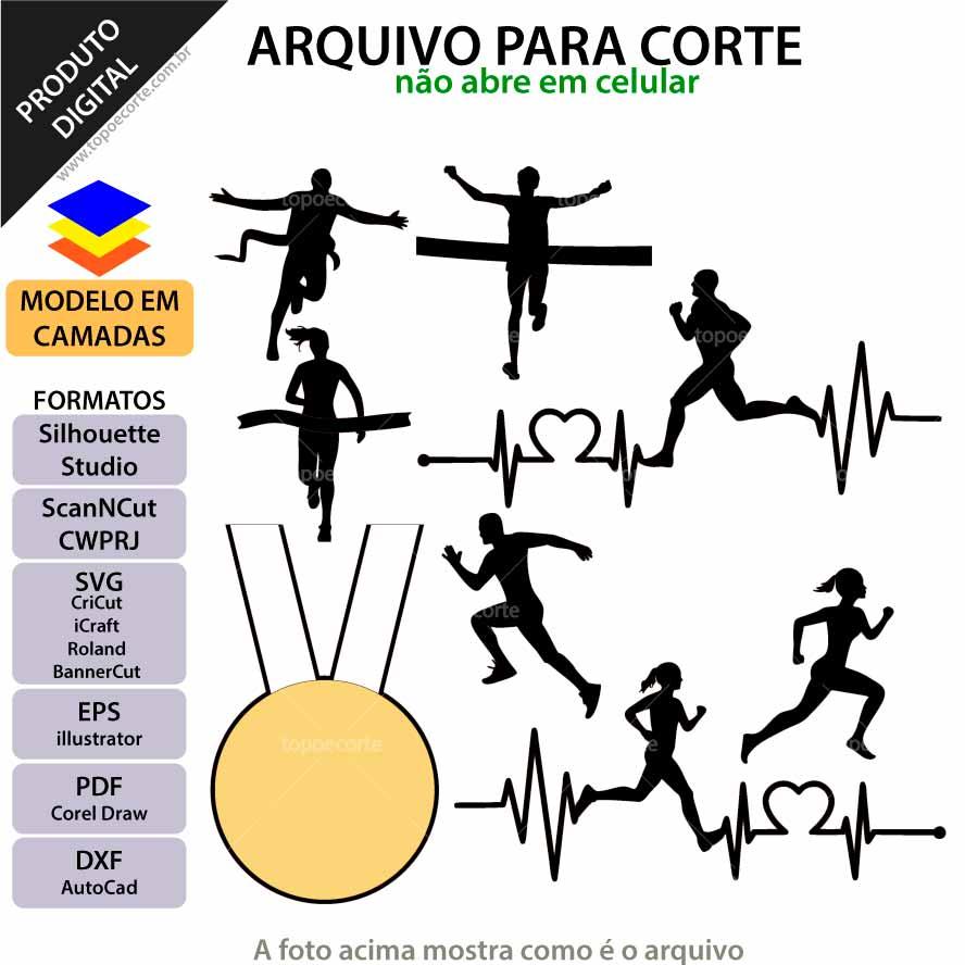 Arquivo de Corte Topo de Bolo - Corrida / Maratona