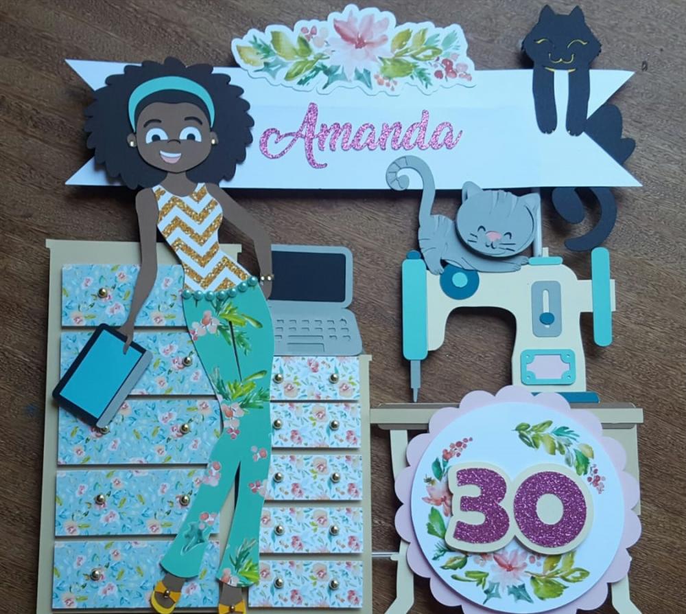 Arquivo de Corte Topo de Bolo - Costura