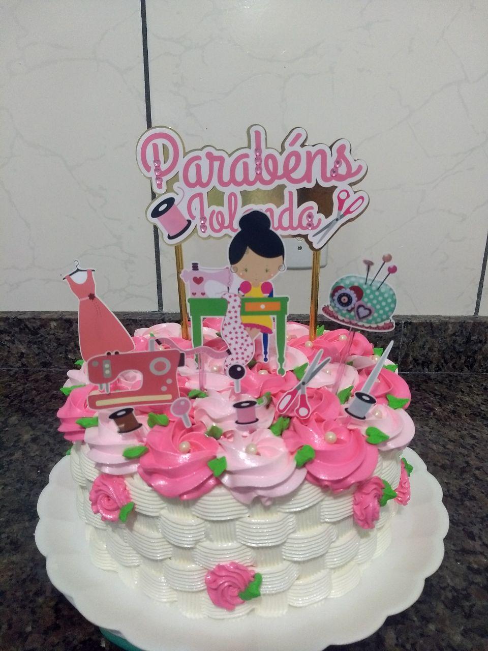 Arquivo de Corte Topo de Bolo - Costura