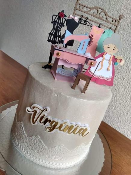 Arquivo de Corte Topo de Bolo - Costura