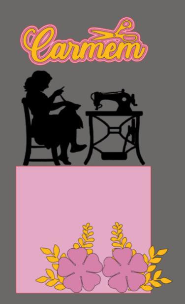 Arquivo de Corte Topo de Bolo - Costura