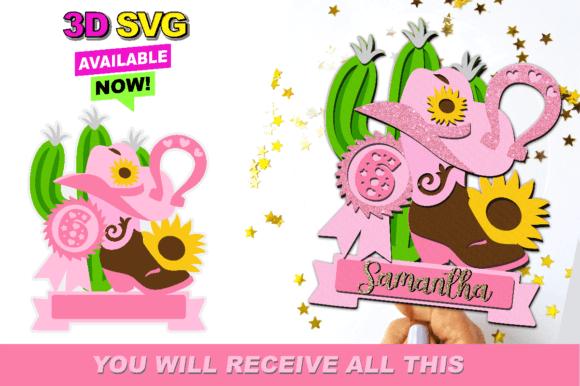 Arquivo de Corte Topo de Bolo - Cowboy / Cowgirl