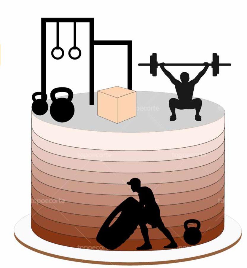 Arquivo de Corte Topo de Bolo - CrossFit