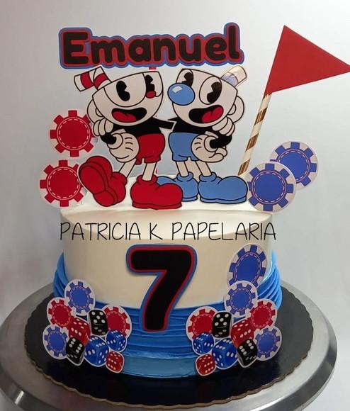 Arquivo de Corte Topo de Bolo - Cuphead