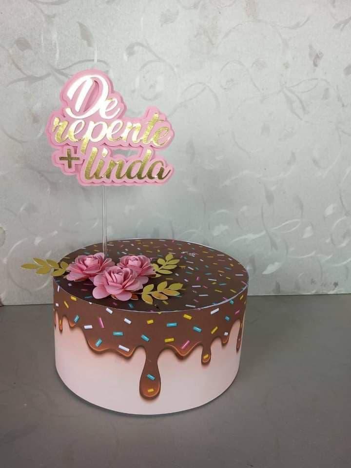 Arquivo de Corte Topo de Bolo - De Repente + Linda