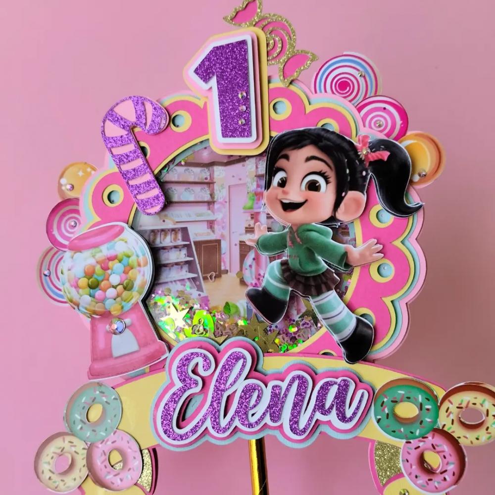Arquivo de Corte Topo de Bolo - Detona Ralph / Vanellope