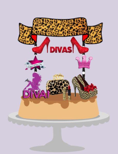 Arquivo de Corte Topo de Bolo - Divas