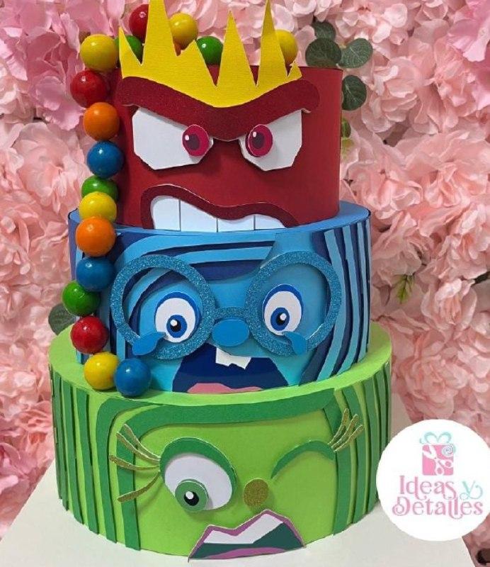 Arquivo de Corte Topo de Bolo - Divertidamente