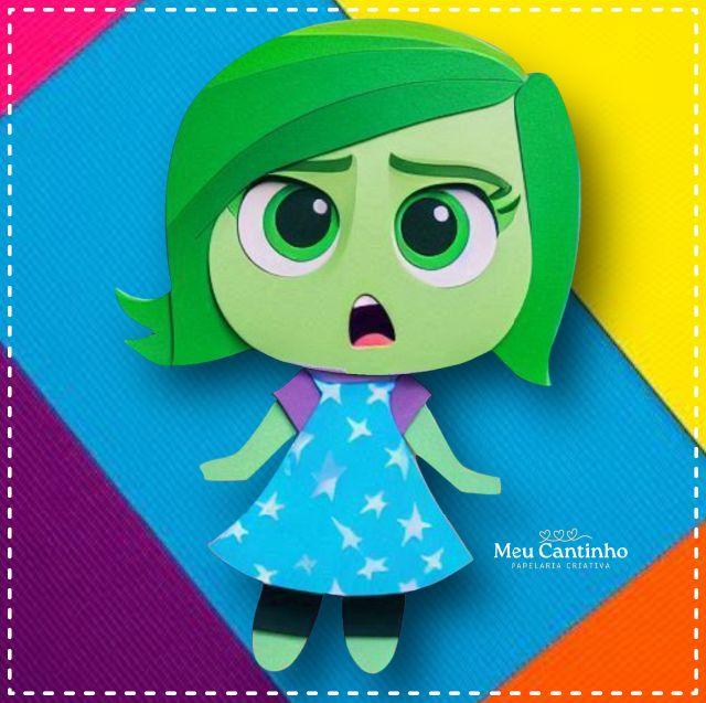 Arquivo de Corte Topo de Bolo - Divertidamente