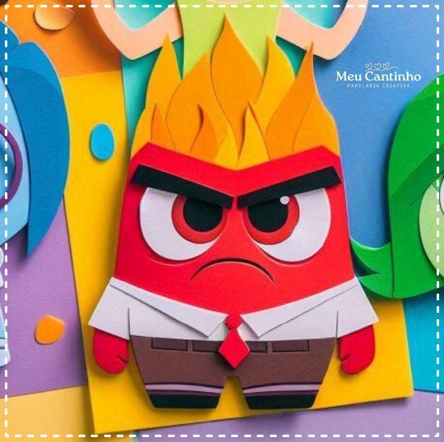 Arquivo de Corte Topo de Bolo - Divertidamente