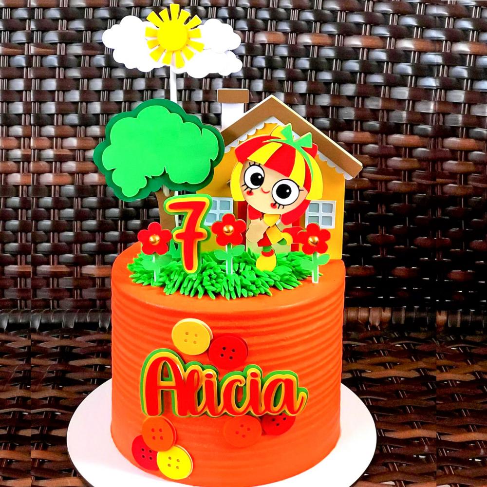 Arquivo de Corte Topo de Bolo - Emília