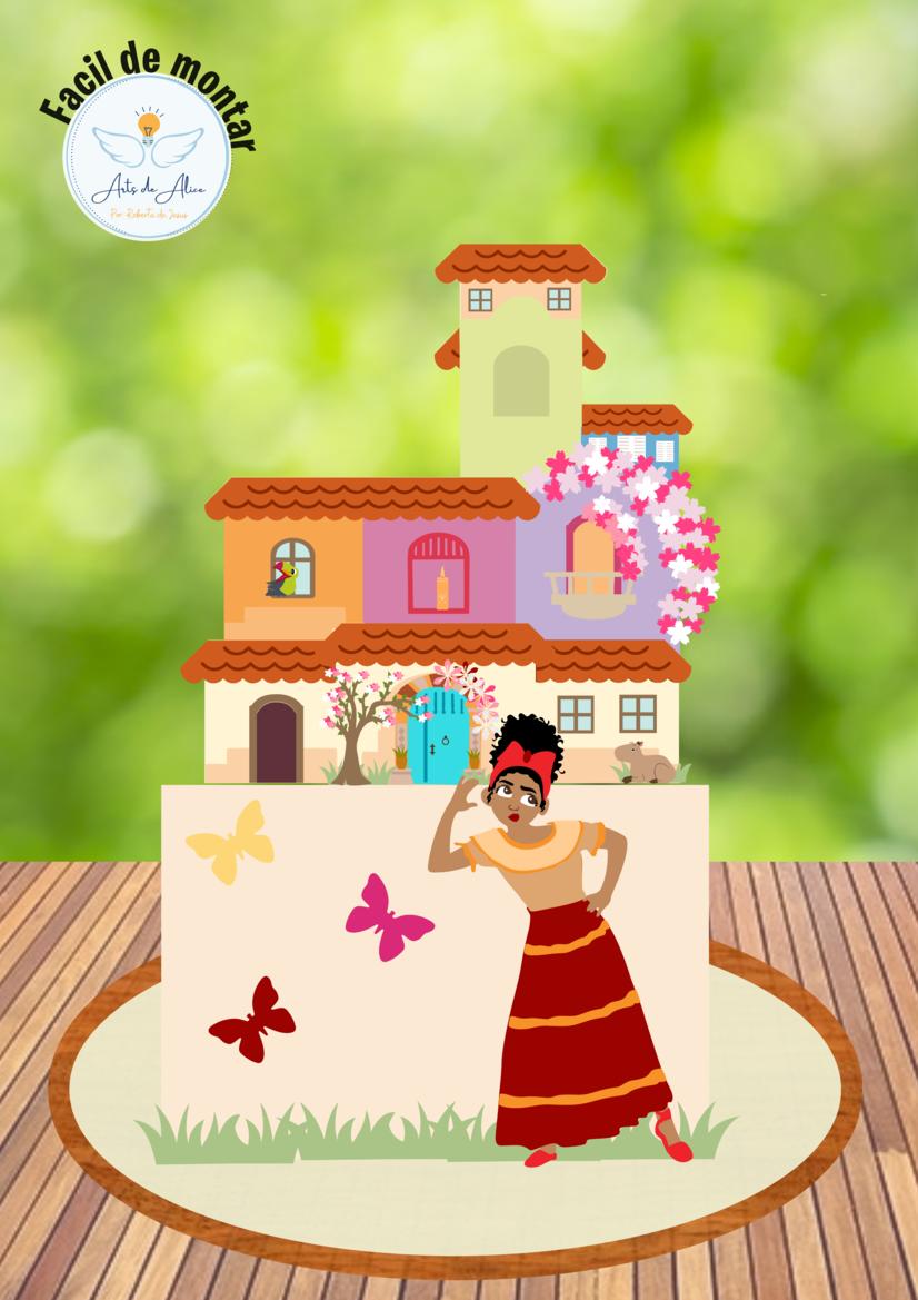 Arquivo de Corte Topo de Bolo - Encanto