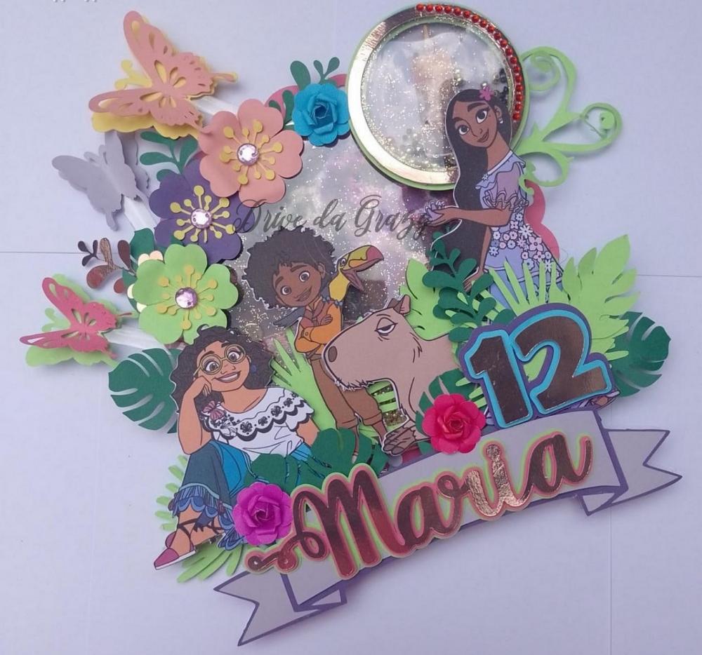 Arquivo de Corte Topo de Bolo - Encanto