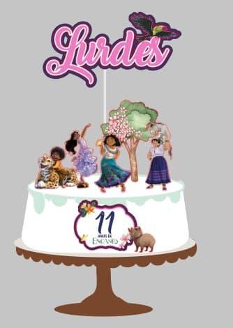 Arquivo de Corte Topo de Bolo - Encanto