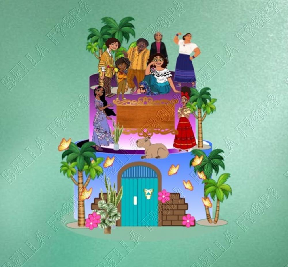 Arquivo de Corte Topo de Bolo - Encanto