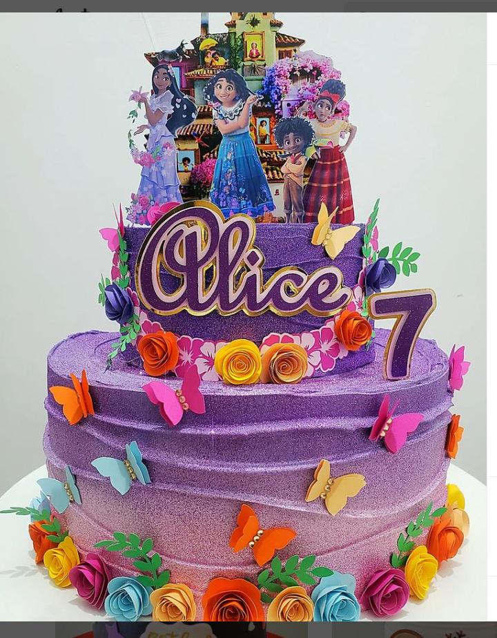 Arquivo de Corte Topo de Bolo - Encanto