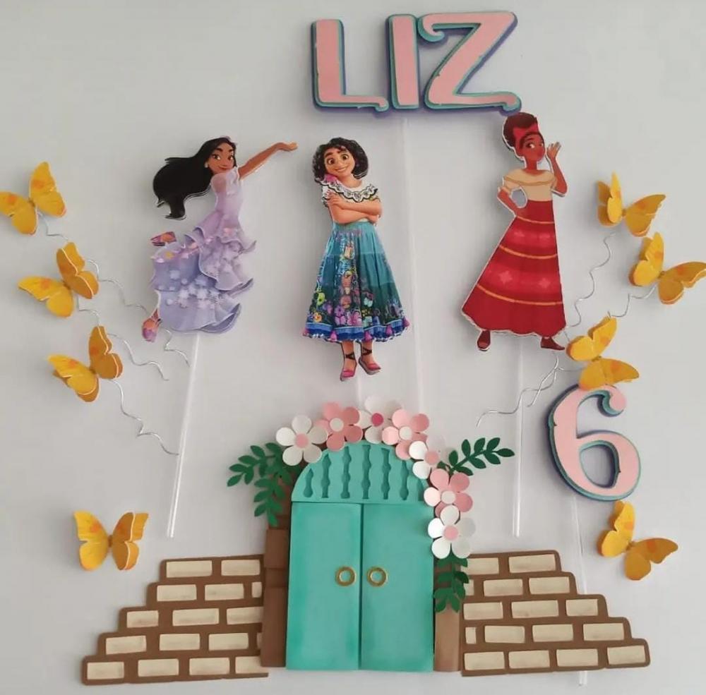 Arquivo de Corte Topo de Bolo - Encanto