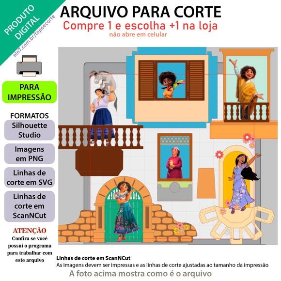 Arquivo de Corte Topo de Bolo - Encanto