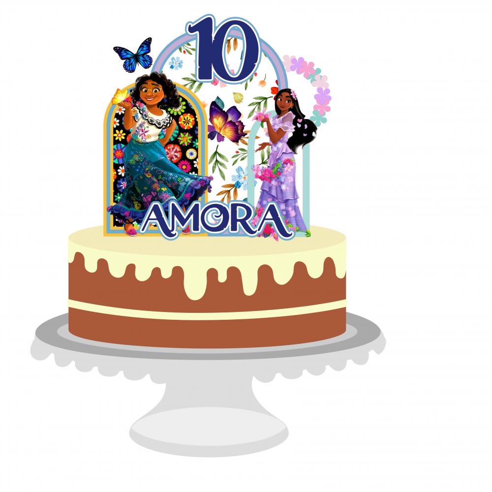 Arquivo de Corte Topo de Bolo - Encanto