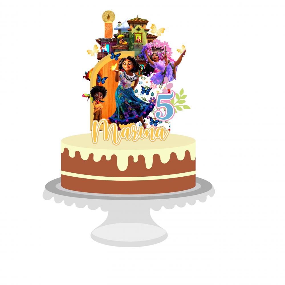 Arquivo de Corte Topo de Bolo - Encanto