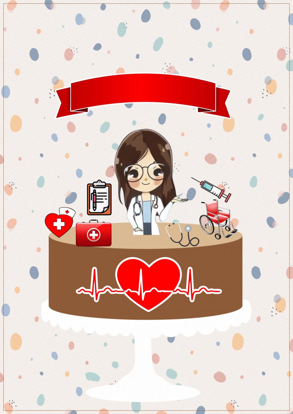 Arquivo de Corte Topo de Bolo - Enfermagem / Medicina