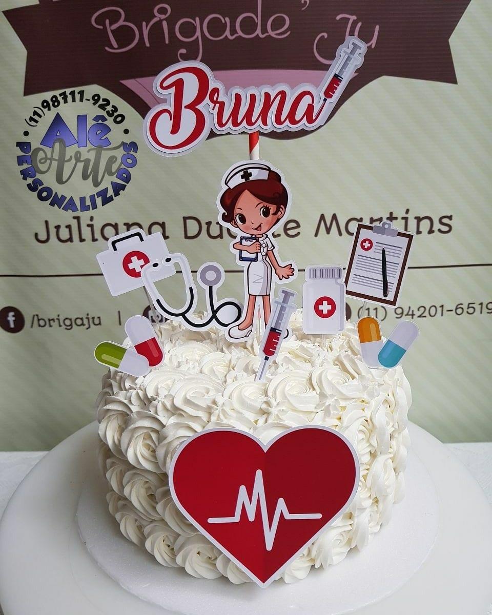 Arquivo de Corte Topo de Bolo - Enfermagem / Medicina