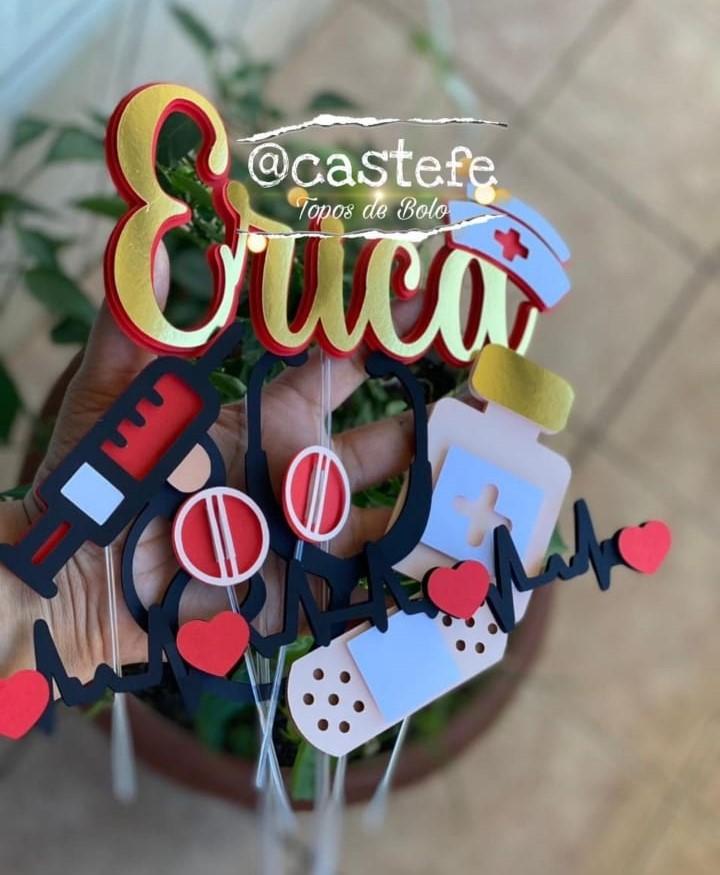 Arquivo de Corte Topo de Bolo - Enfermagem / Medicina