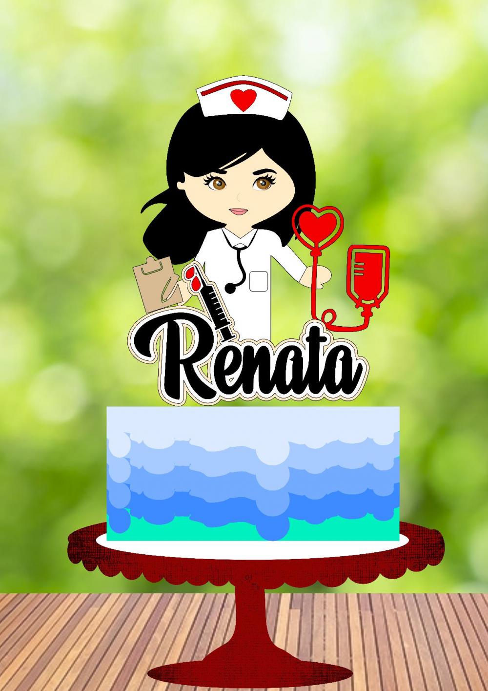 Arquivo de Corte Topo de Bolo - Enfermagem / Medicina