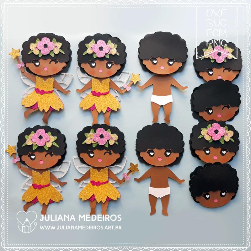 Arquivo de Corte Topo de Bolo - Fada