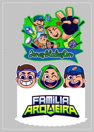 Arquivo de Corte Topo de Bolo - Família Arqueira