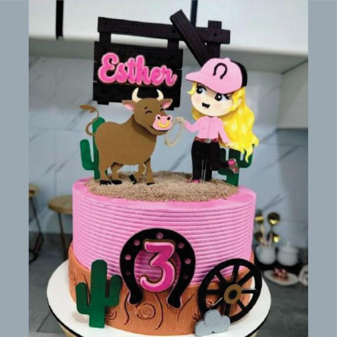 Arquivo de Corte Topo de Bolo - Fazendinha