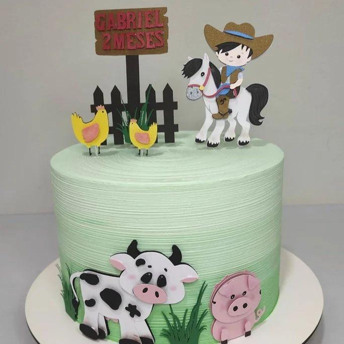 Arquivo de Corte Topo de Bolo - Fazendinha