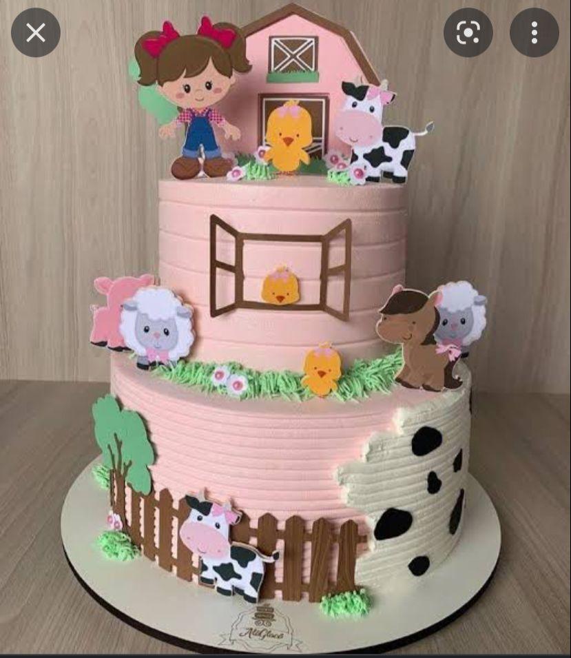 Arquivo de Corte Topo de Bolo - Fazendinha