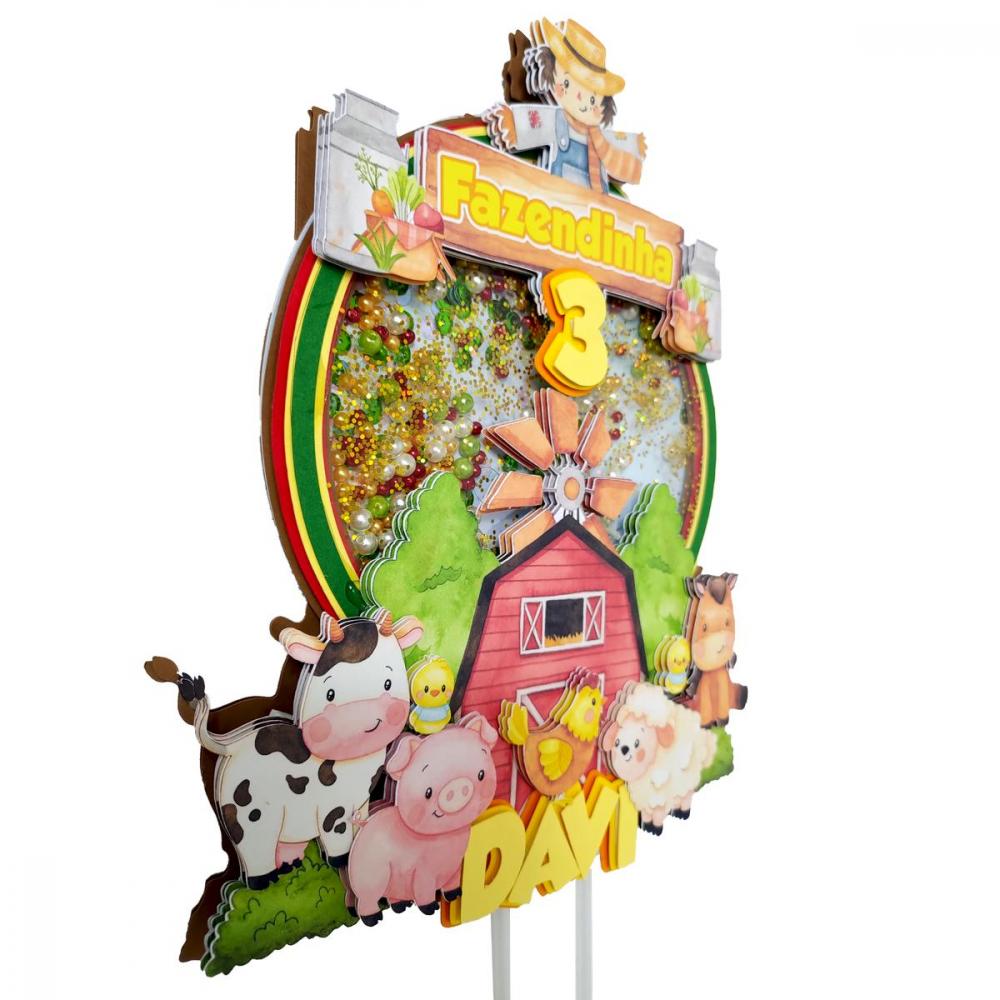 Arquivo de Corte Topo de Bolo - Fazendinha