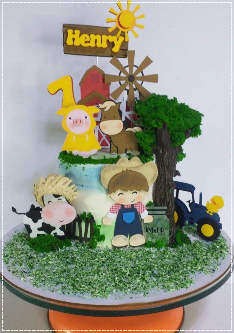 Arquivo de Corte Topo de Bolo - Fazendinha