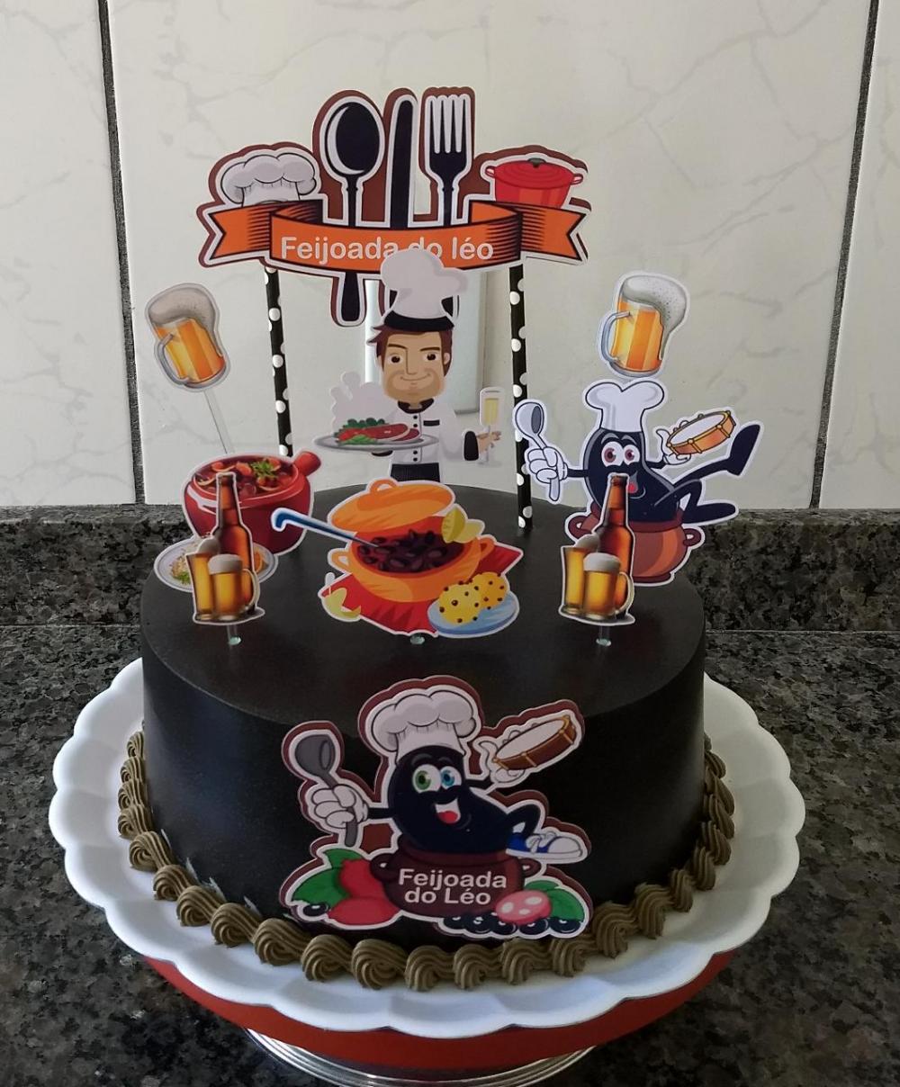 Arquivo de Corte Topo de Bolo - Feijoada