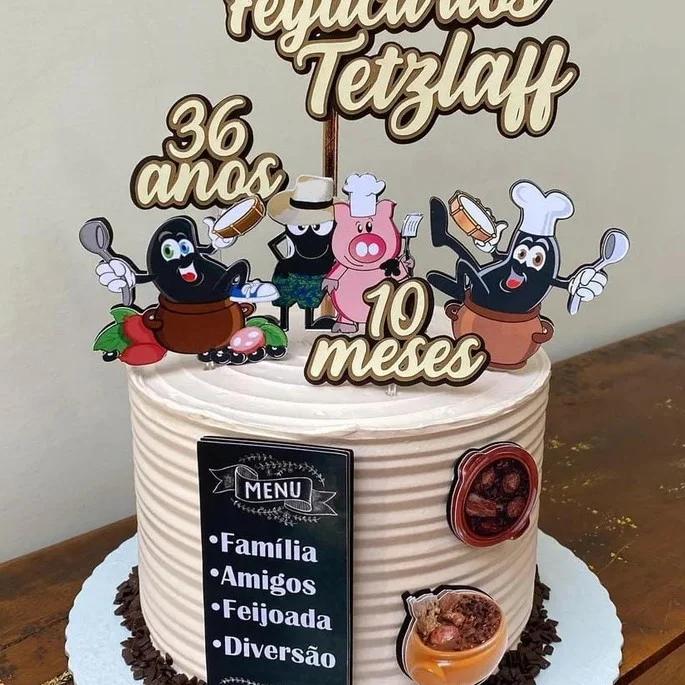 Arquivo de Corte Topo de Bolo - Feijoada