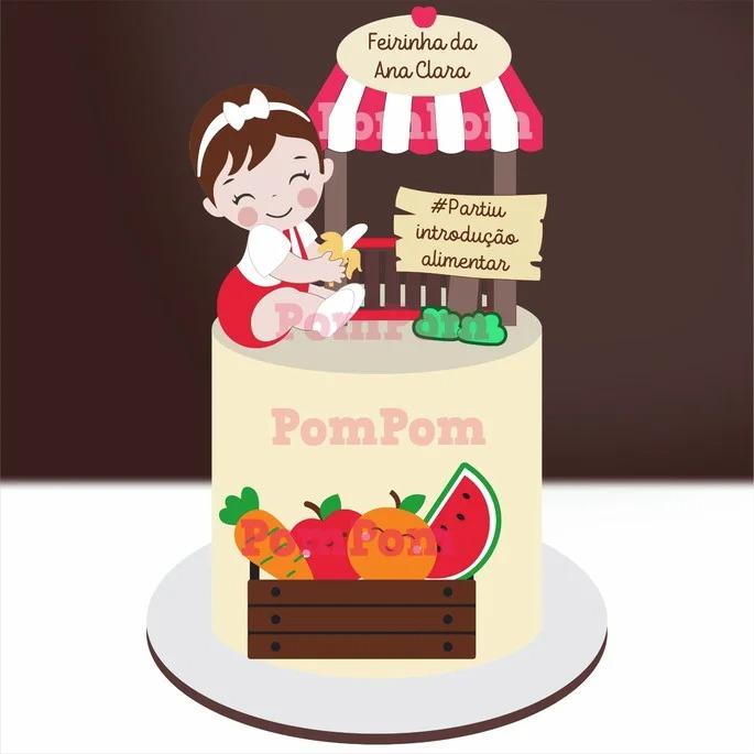 Arquivo de Corte Topo de Bolo - Feirinha/ Pomar