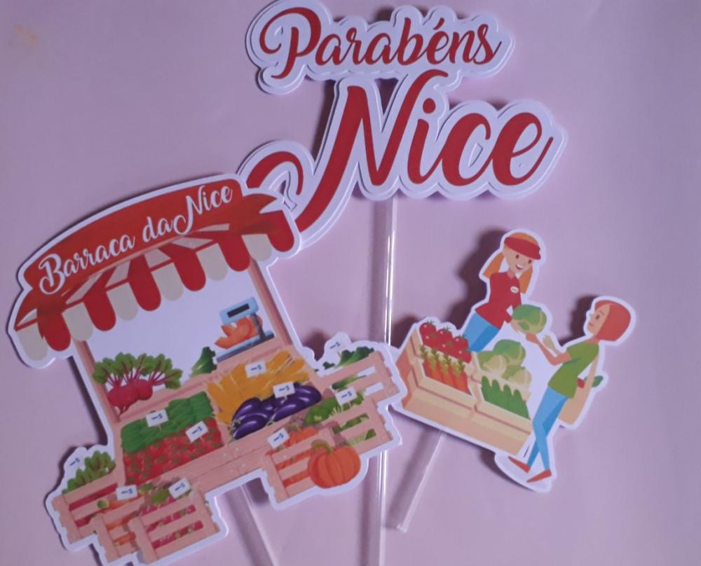 Arquivo de Corte Topo de Bolo - Feirinha/ Pomar