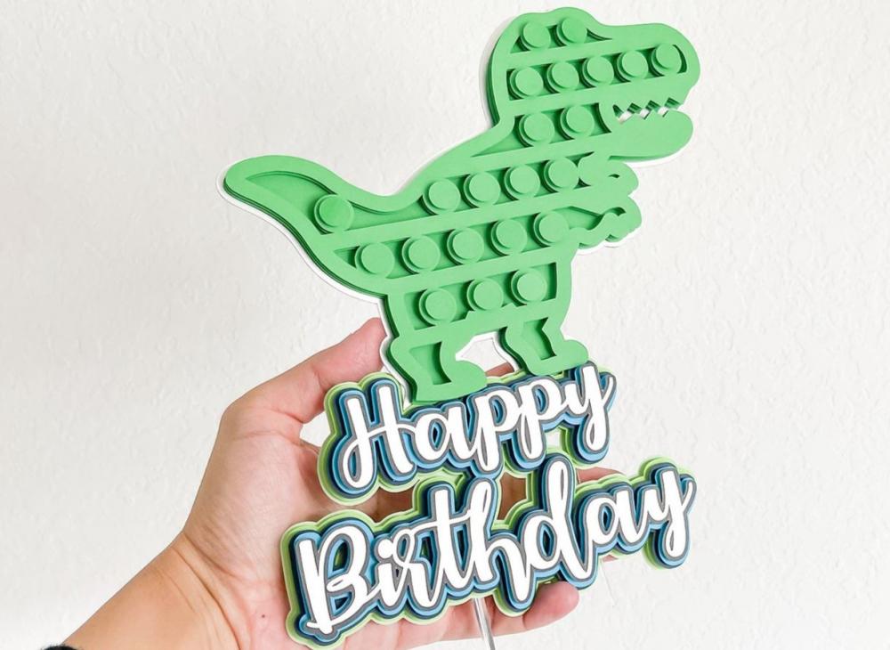 Arquivo de Corte Topo de Bolo - FIDGET TOYS - POP IT