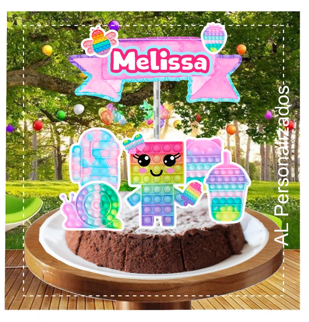 Arquivo de Corte Topo de Bolo - FIDGET TOYS - POP IT