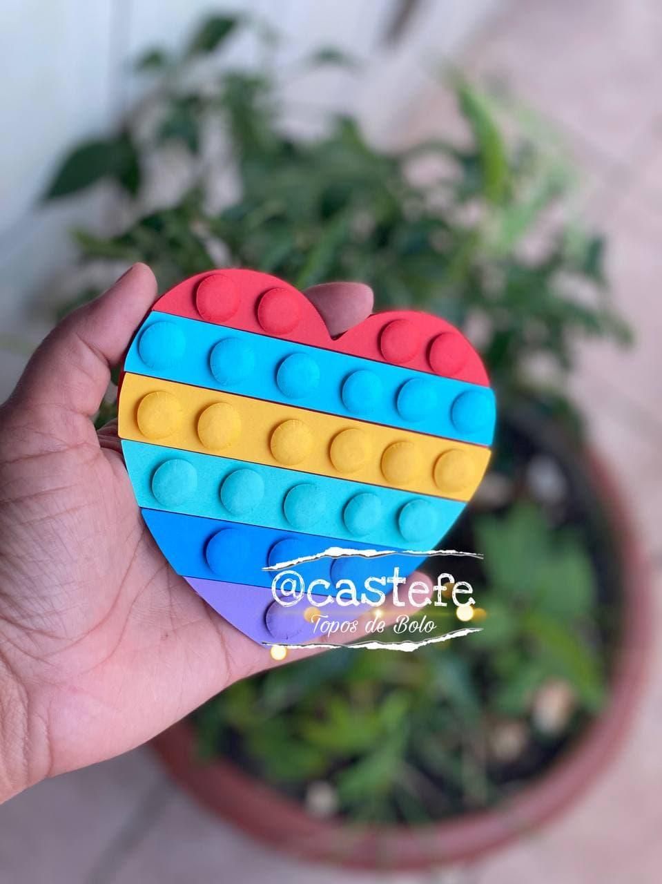 Arquivo de Corte Topo de Bolo - FIDGET TOYS - POP IT