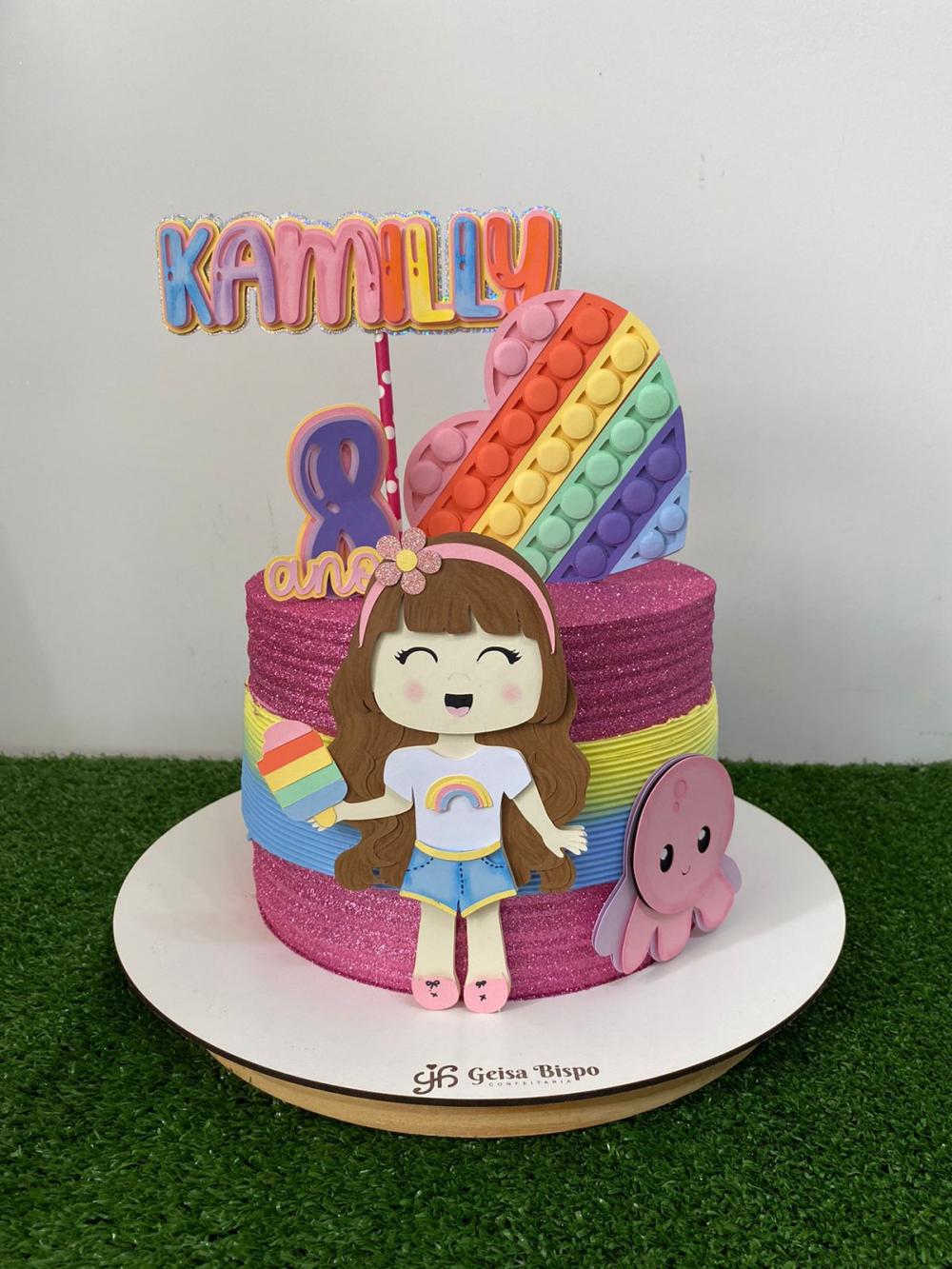 Arquivo de Corte Topo de Bolo - FIDGET TOYS - POP IT