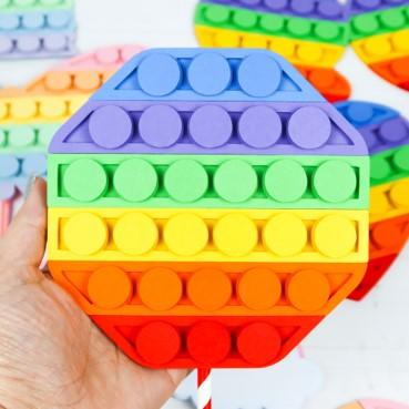 Arquivo de Corte Topo de Bolo - FIDGET TOYS - POP IT