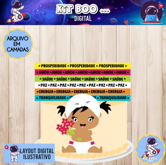 Arquivo de Corte Topo de Bolo - Fita Senhor do Bonfim