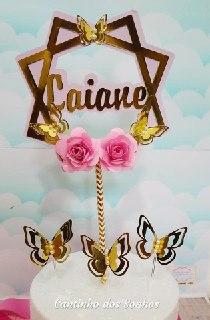 Arquivo de Corte Topo de Bolo - Floral