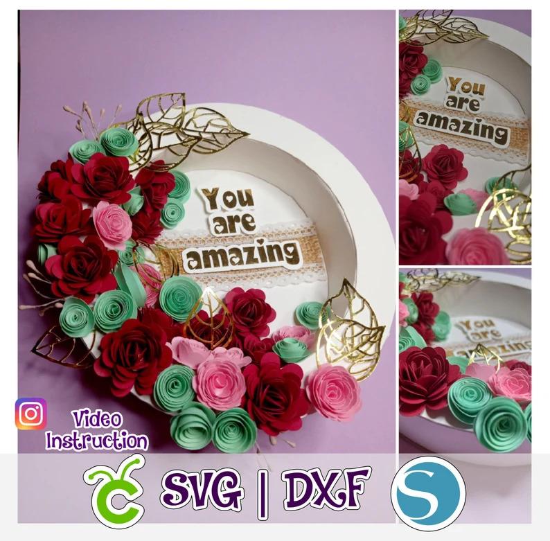 Arquivo de Corte Topo de Bolo - Floral