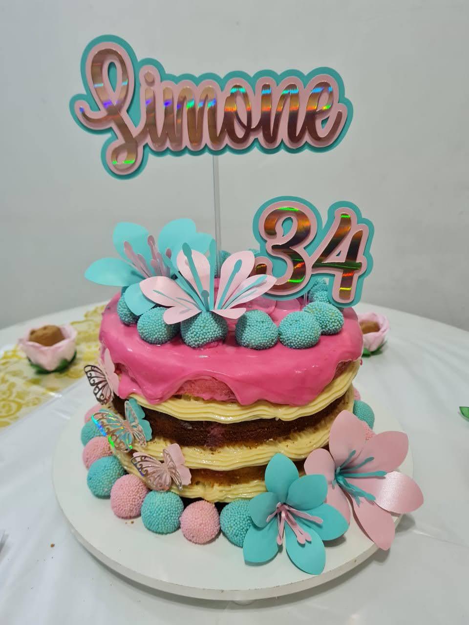 Arquivo de Corte Topo de Bolo - Floral