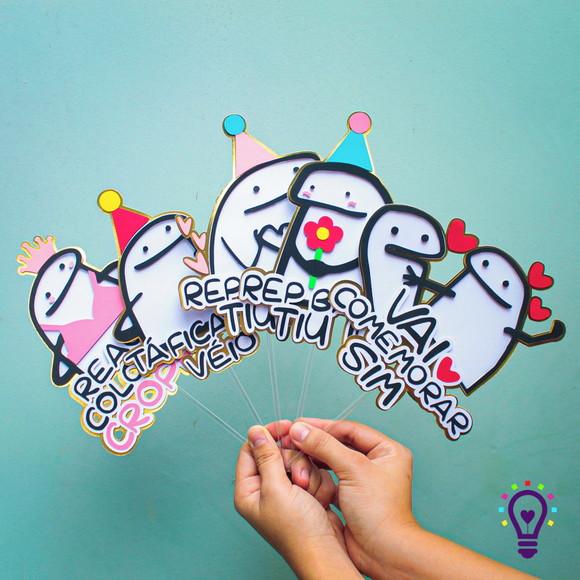 Arquivo de Corte Topo de Bolo - Flork (Bentô Cake)