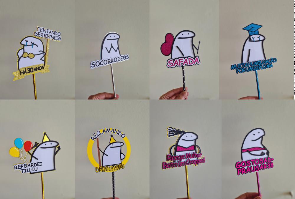 Arquivo de Corte Topo de Bolo - Flork (Bentô Cake)